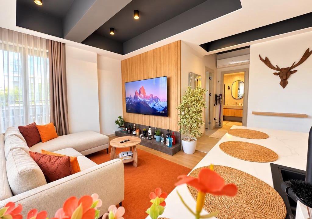 Palmiye Mahallesi Apartment | Marinaya 13 dakika uzaklıkta 2 odalı daire