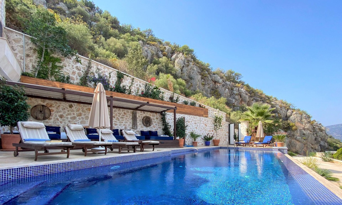 Kalkan Villa | PREMIUM Villa Yar, Huge Private Heated Pool & Jacuzzi. All Rooms Sea View