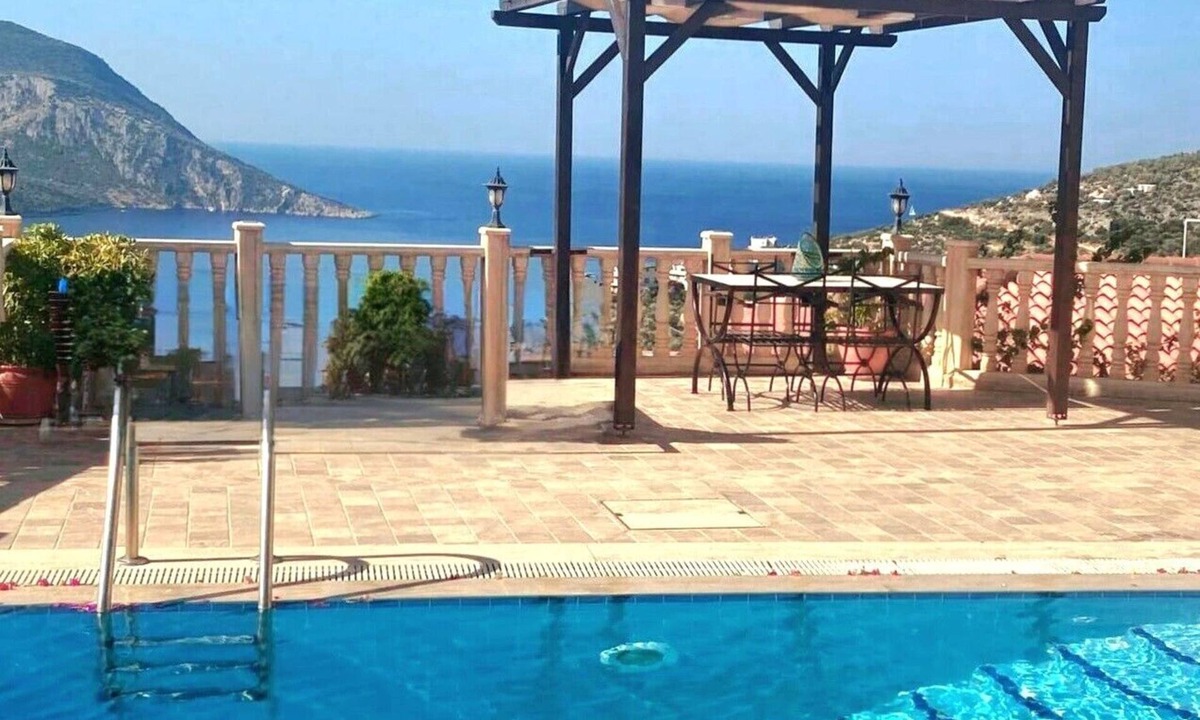 Kalkan Villa | Stunning 2 bedroom character stone villa, private pool, fabulous full sea views.