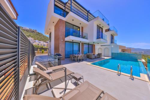 Kas Villa | Villa Sky Line - Private Pool - Panoramic Sea View