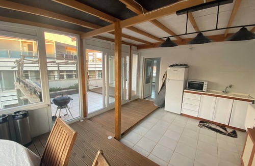 Akcay Apartment | 3-bedroom roof top in charming Akçay with fitness room, AC and pool