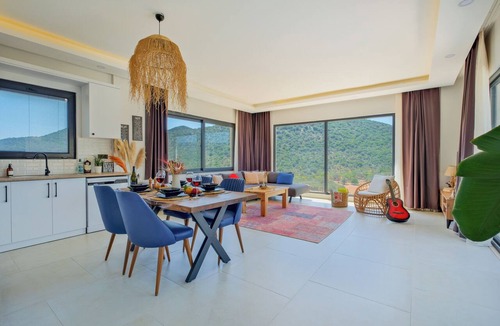 Kas Villa | A villa with a view, situated on a farm near Kaş, in the shade of olive trees.