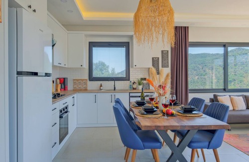 Kas Villa | A villa with a view, situated on a farm near Kaş, in the shade of olive trees.