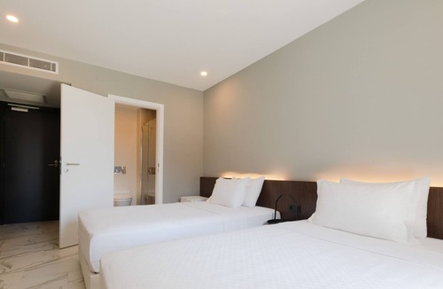 Cesme Apartment | AEGEAN Apartments Cesme - Premium Room, Twin Bed with Garden View