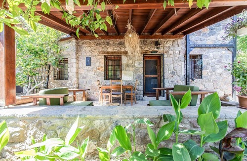 Bitez Villa | Chic Villa w Fireplace 3 min to Beach in Bodrum