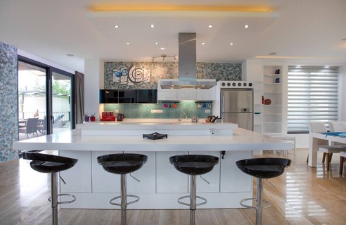 Islamlar Villa | Contemprorary 205 m2 Villa and 135 m2 wooden deck around pool