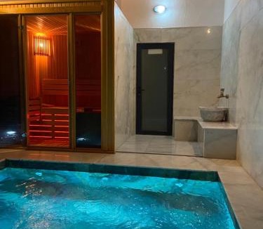 Mentese Villa | Luxury Stone House With Turkish Hamam, Sauna, İndoor and Outdoor Pool in Fethiye