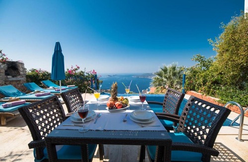 Kalkan Villa | Private Pool and Sea View Villa for 4 People in Antalya, Kaş - AWZ 133