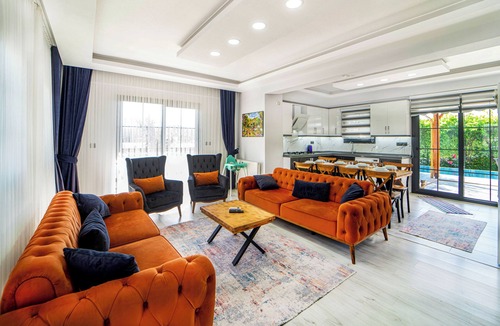 Seydikemer Villa | Private Pool Villa for 8 Guests with BBQ and Fruit Garden Near Saklıkent & Kaş