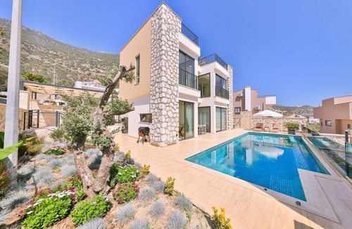 Kalkan Villa | Romantic Villa for 2 in Kalkan, Outdoor and Heated Indoor Pool