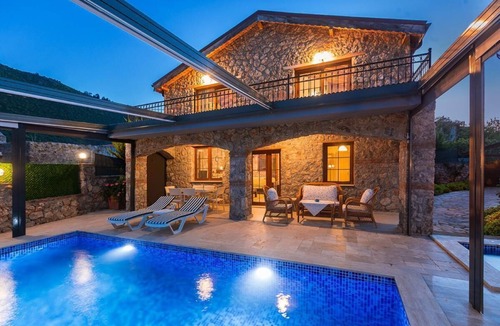 Fethiye Villa | Secluded Villa with Heated Pool & Jacuzzi in Kayakoy, Fethiye