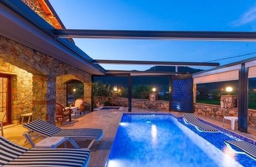 Fethiye Villa | Secluded Villa with Heated Pool & Jacuzzi in Kayakoy, Fethiye