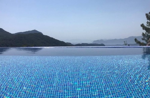 Ortaca Villa | single storey, 3bed private villa with infinity pool on the hillside in Gokbel