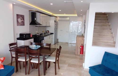 Kalkan Apartment | Stone House Aparts Kalkan Center Dublex 3+1 with Jakuzzi and seaview No.6
