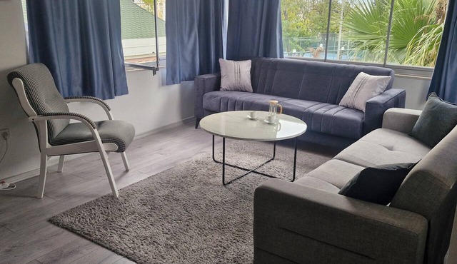 Gorgeous apartment close to the sea with private beach in Antalya