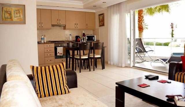 Mirage C 1, ground floor private 2 bed home in popular community in Side Belediyesi