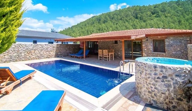 Private Villa in Kayaköy, Fethiye – Indoor & Outdoor Jacuzzi, Secluded Pool in FETHİYE