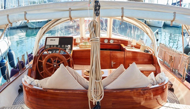 PRIVATE YACHT AT BODRUM MILTA MARINA in Mugla