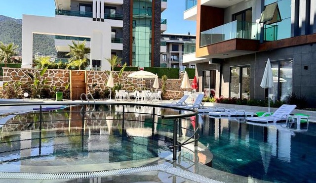 Silece garden suite üç yatak odalı daire in Alanya