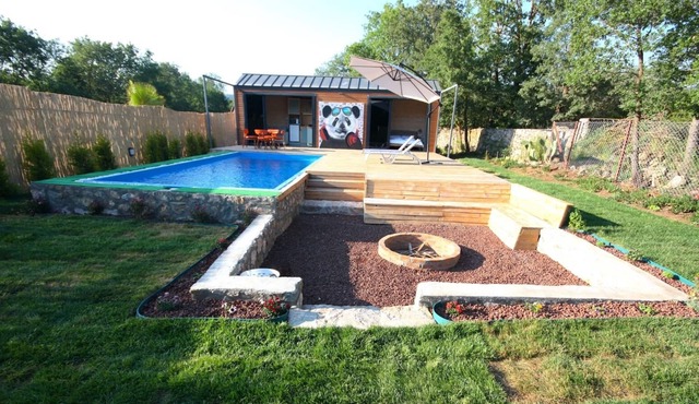 TINY HOUSE WITH PRIVATE POOL TINY PANDA in mugla
