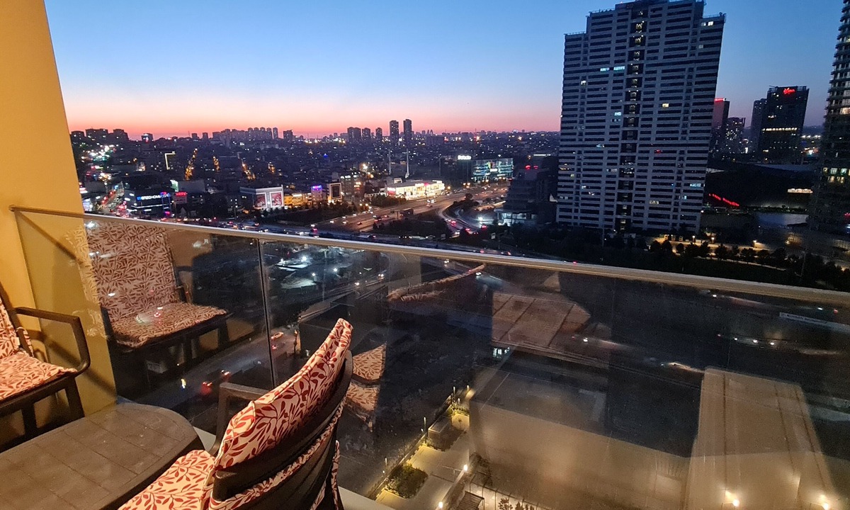 Bagcilar Apartment | lovely one bed room apartment with garden and pool