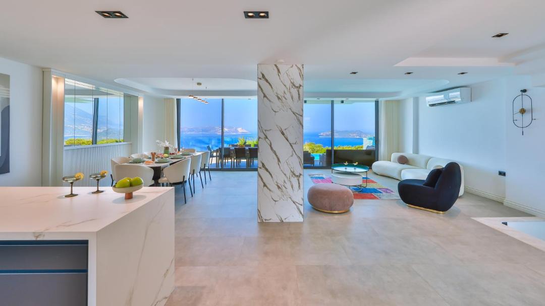 Kas Apartment | Villa Infinity Sky - Private Pool - Panoramic Sea View