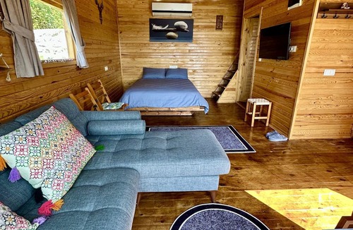 Cayeli Ski Chalet | Deniz ve Doğa Manzaralı Büyük Ahşap ev