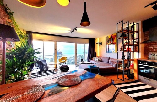 Muratpasa Apartment | 180° Luxury Sea and Mountain View Apartment in Downtown 6 min walk to the beach