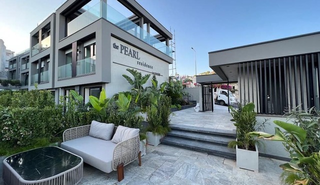 Bodrum Bölgesinde Açık Havuz Olan Apart Daire in Mugla