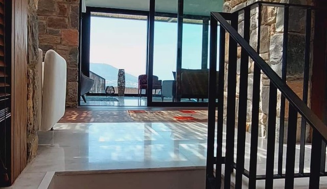 Villa With a Pool and Terrace in Bodrum Gumusluk in Bodrum