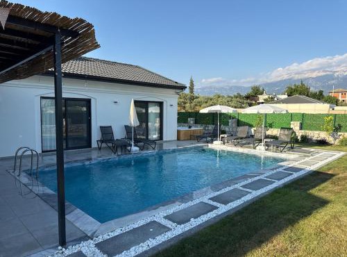Private Pool Villa with Jacuzzi & Garden in Faralya